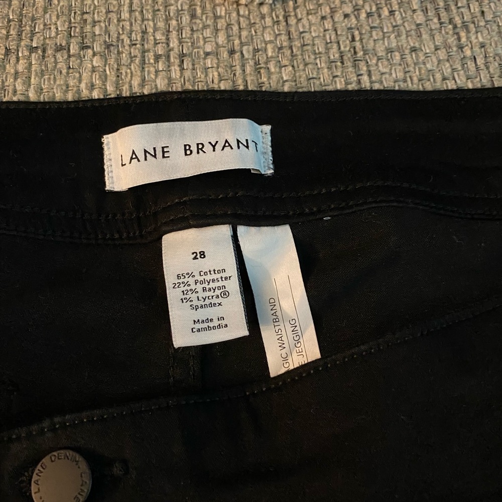 Ladies plus size black jeans